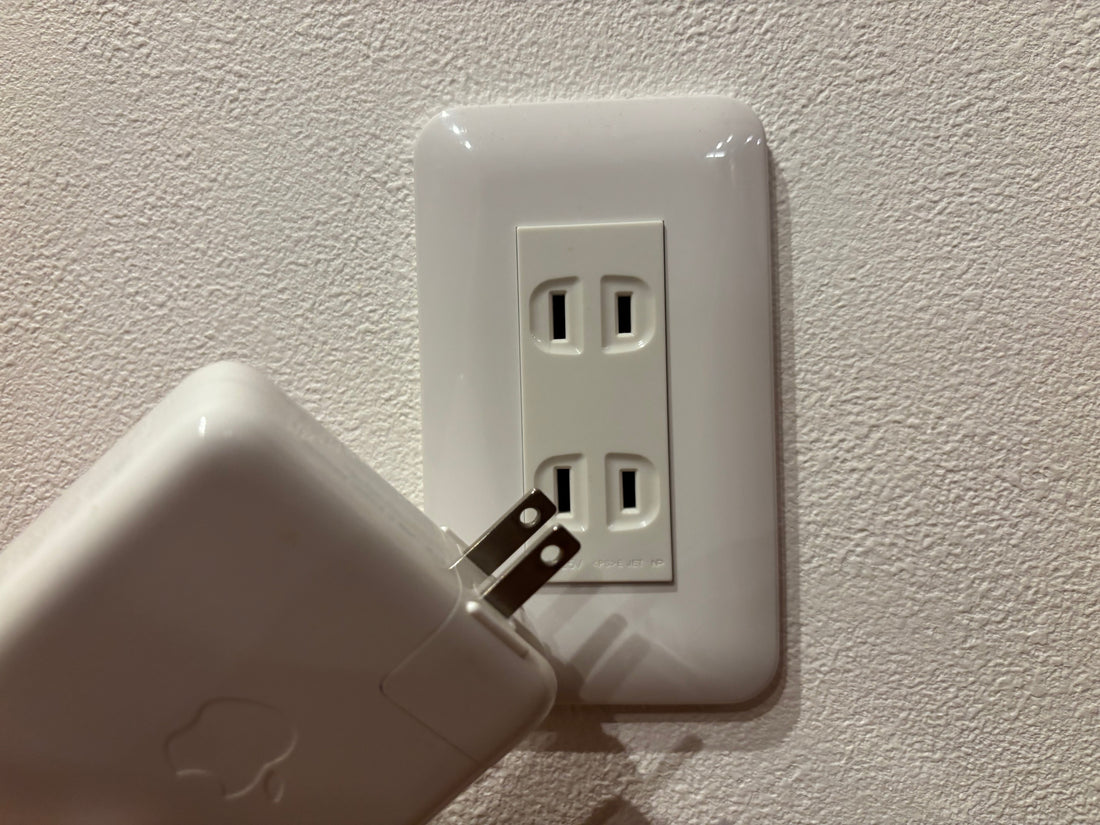Japanese electrical outlet with a charger plug