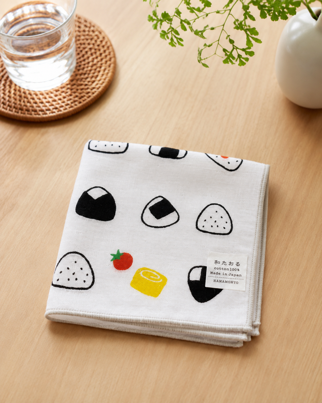 Cotton Handkerchief - Onigiri