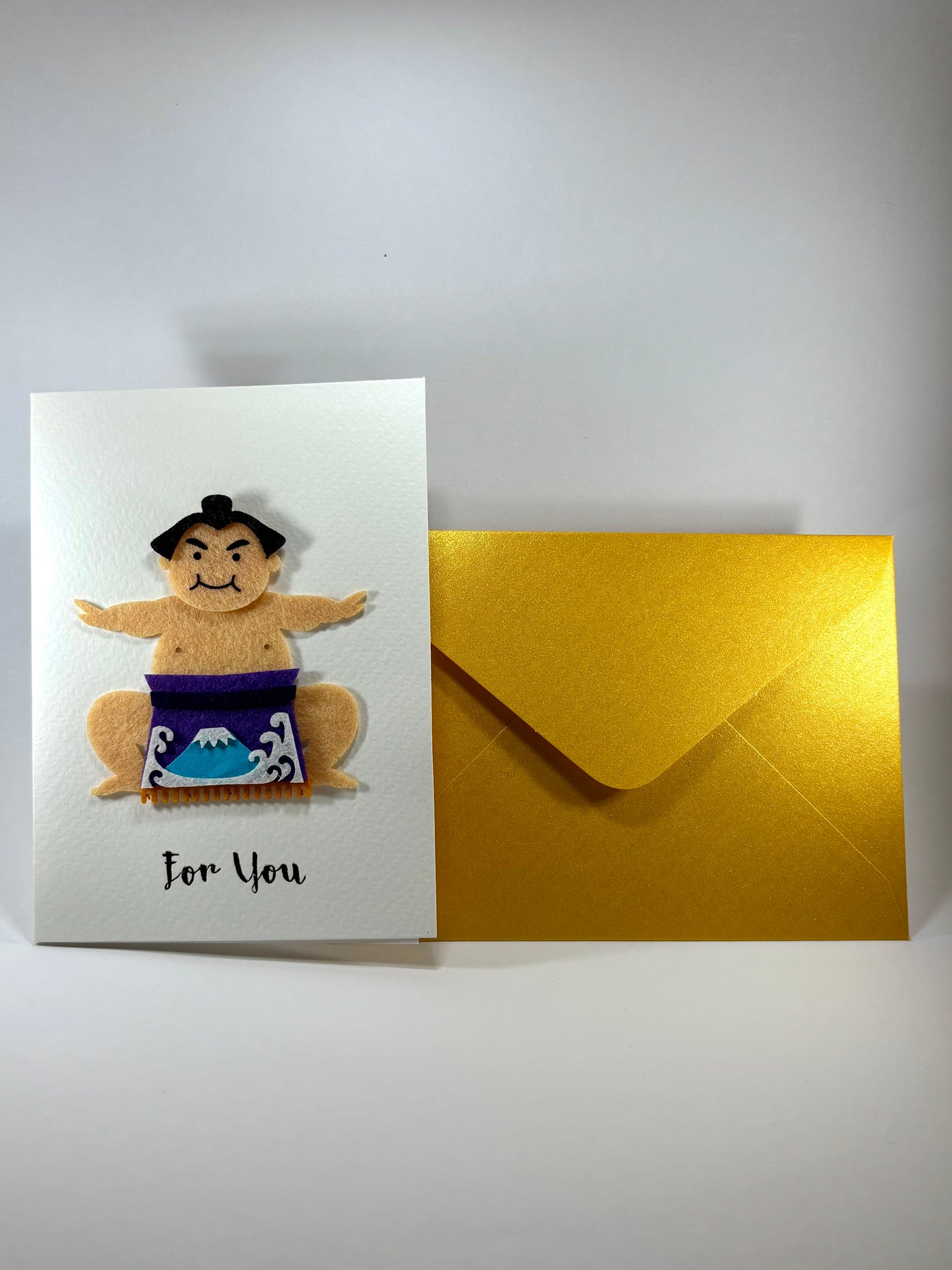 Sumo Wrestler Mini Greeting Card