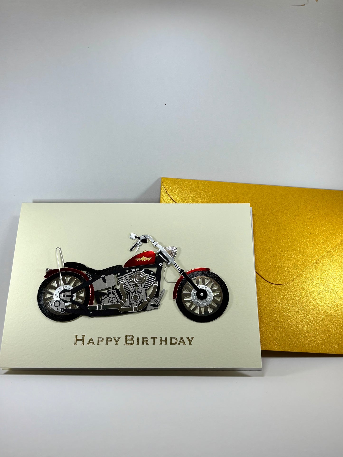 Motorbike Birthday Mini Greeting Card