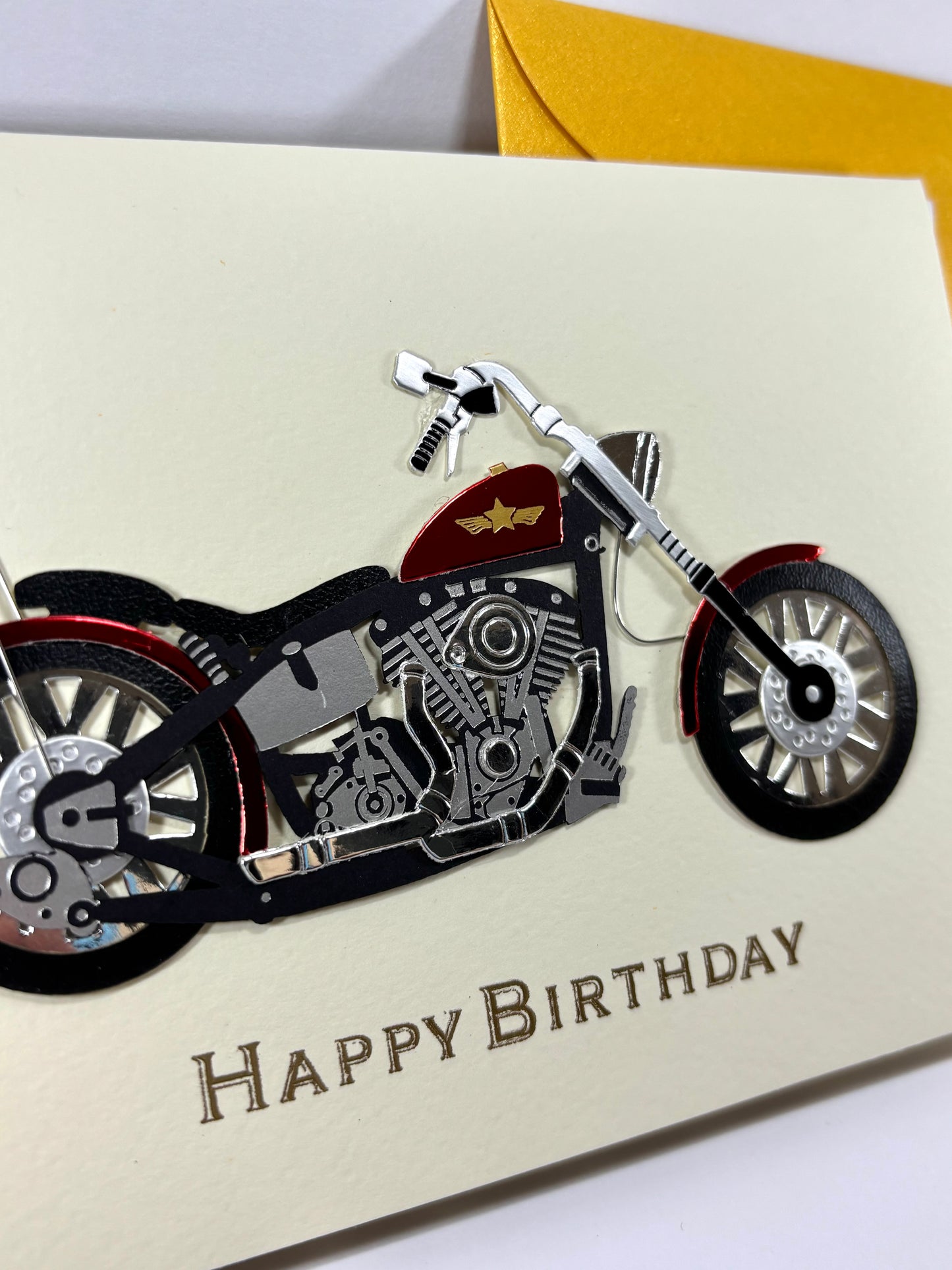 Motorbike Birthday Mini Greeting Card